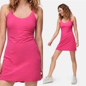 Outdoor Voices Pink Exercise Dress Womens Built-in Shorts Pockets Size Medium